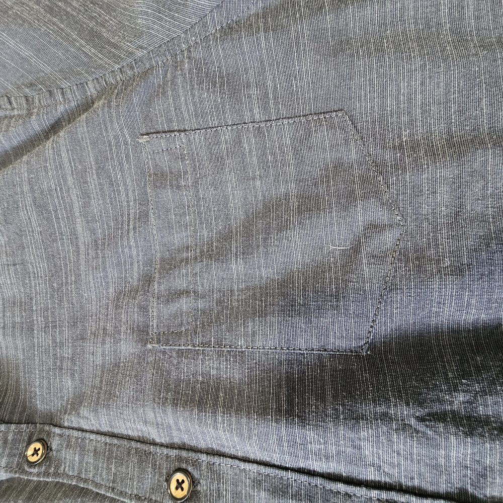 Blue Button-Up Shirt - Picture 3 of 6